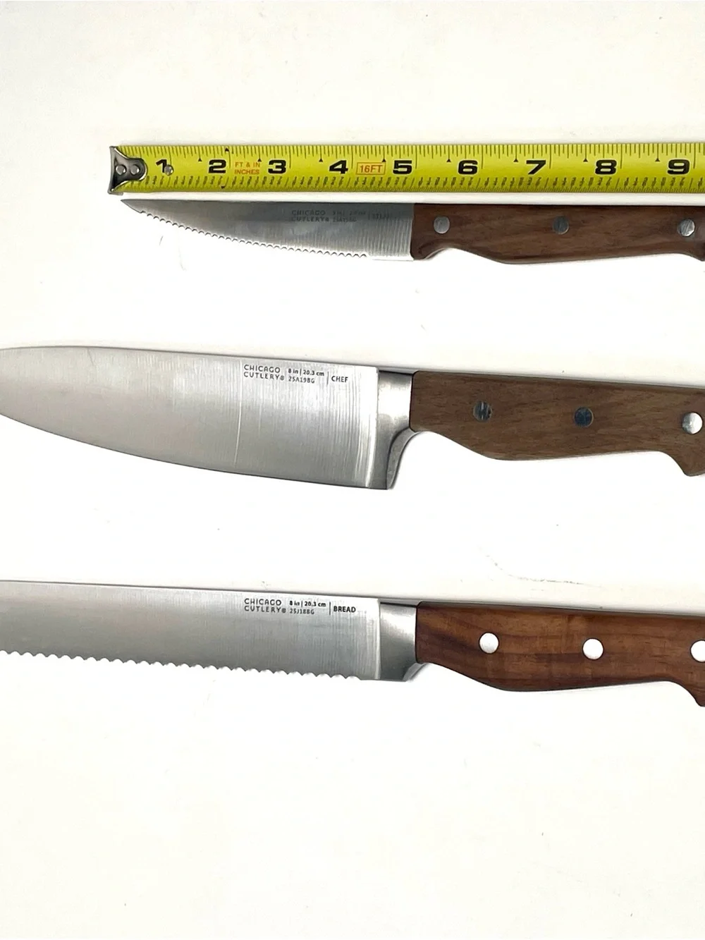 Chicago Cutlery 10 Pc Knife Set Wood 8